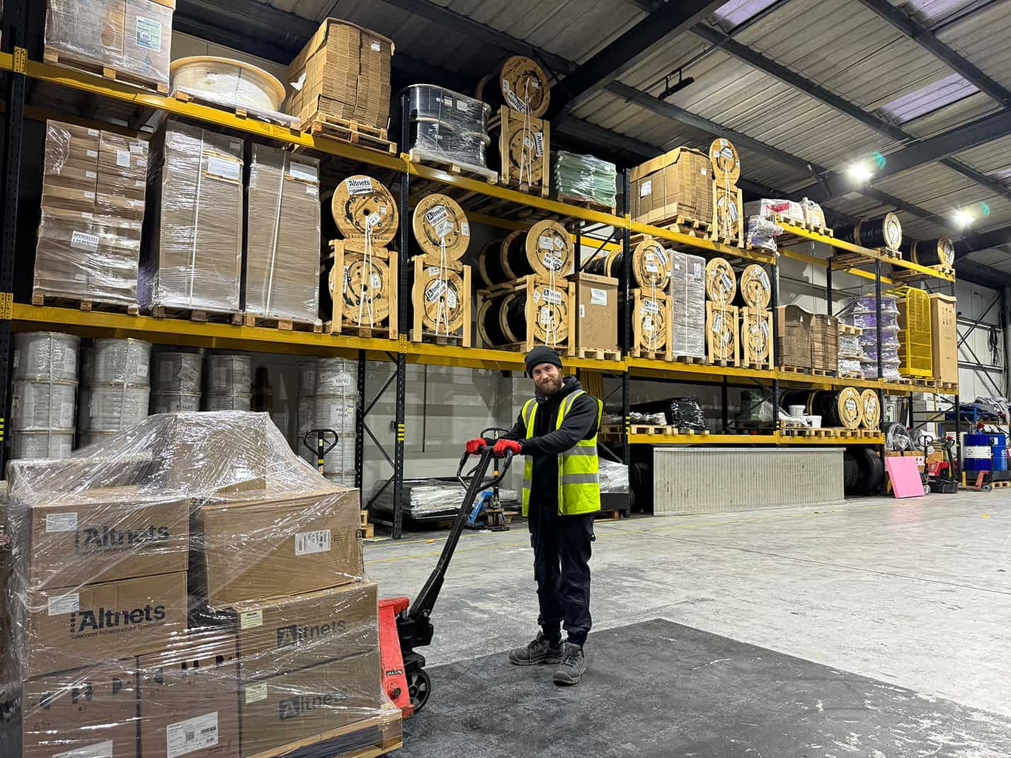 Inside the Altnets distribution warehouse
